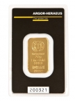 Zlatý slitek Argor Heraeus 20 gramů