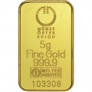 Zlatý slitek Münze Östereich 5 gramů kinegram