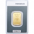 Zlatý slitek Heraeus 10 gramů