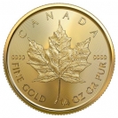 Zlatá mince Maple Leaf 1/4 Oz 2022 